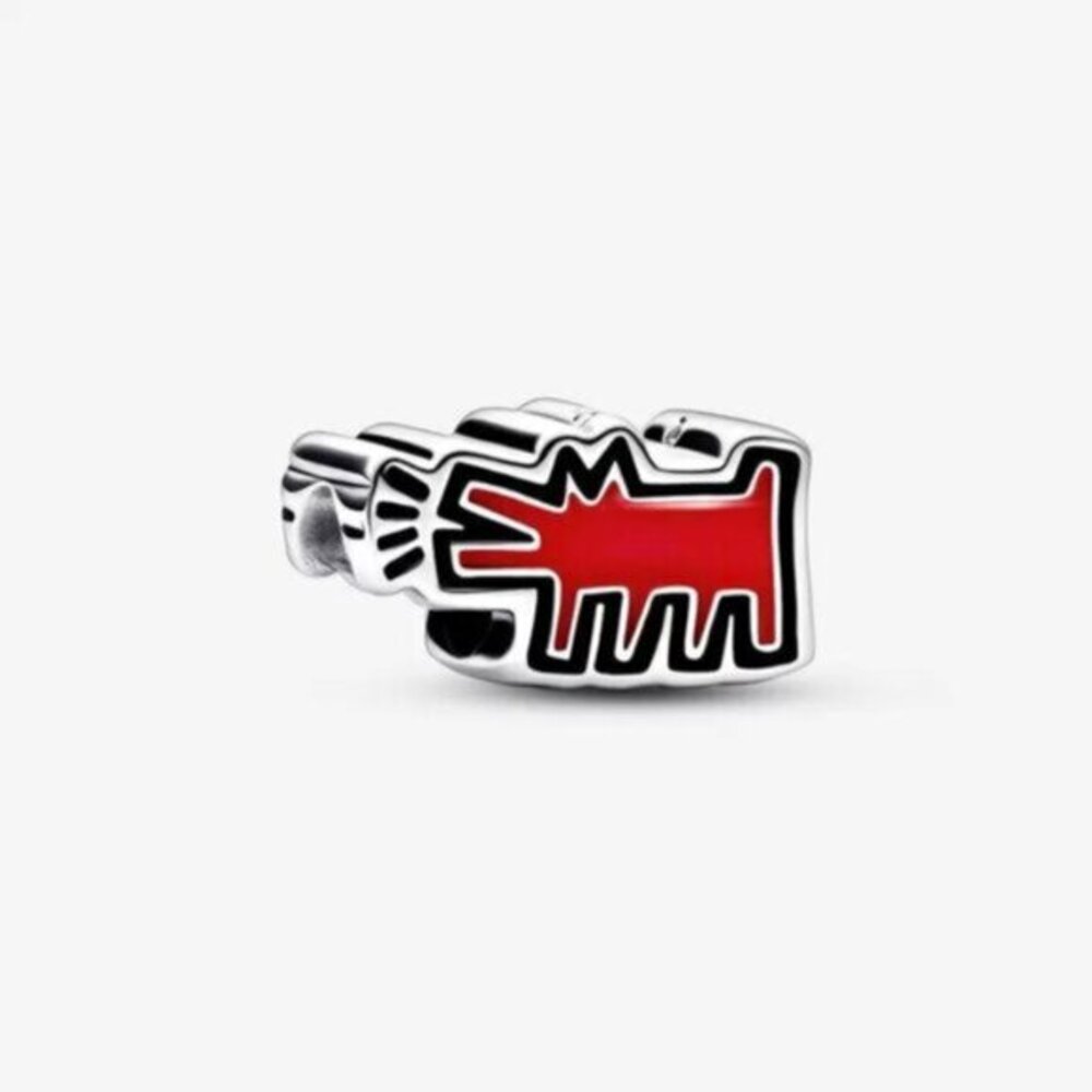 Pandora Keith Haring邃? x Pandora Barking Dog Charm